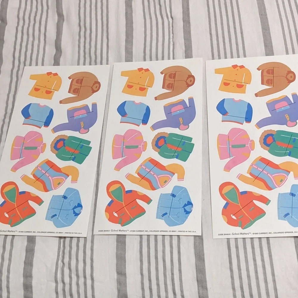 VTG CURRENT School Classroom Labels Stickers Cubby Coat Hooks Name Tags Teachers